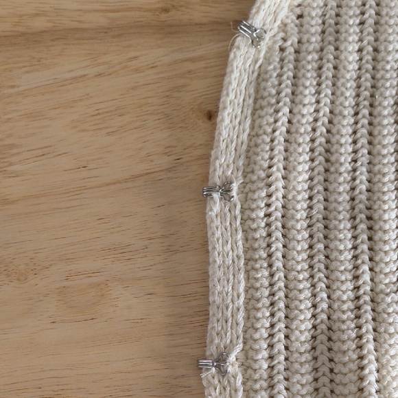 Cotton On White Shrug with Ribbed Knit and Open Front Size Small - Picture 6 of 10